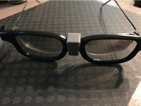 real d 3d gözlük Tel çerçeve klibi 3d print model - Mito3D