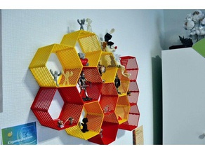 hexagon Fraktale Regal - Organisation 3d print model - Mito3D