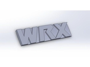 wrx logo automotive subaruwrx subaru sti 3d print model - Mito3D