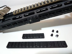 keymod rails segments sport & outdoors aeg airsoft parts colt m4 delta nut gbbr gun rail mounting picatinny mount segment weaver xdr4g0nx 3d print model - Mito3D