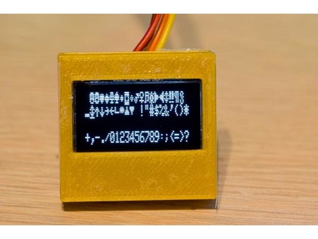 oled-display-Gehäuse - Elektronik arduino display display-Gehäuse oled-display tinyoled 3D print model - Mito3D