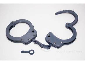 realistic handcuffs engineering 3d print model - Mito3D