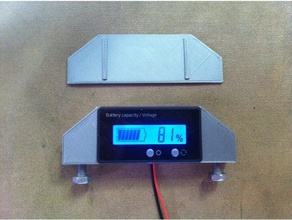 batteria voltmetro coperchio della scatola di montaggio hobby 12v 24v 36v 20 ah 48v indicatore pacco caso il livello del carburante misuratore golf cart lcd a piombo-acido led litio monte 3d print model - Mito3D
