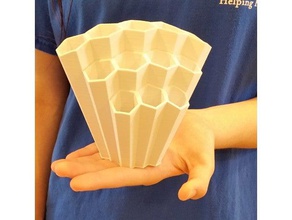 remix honeycomb pen cup household 3d print model - Mito3D