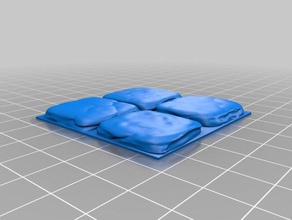 openforge pavimento di pietra openlock base magnetica giocattolo & accessori gioco 3d print model - Mito3D
