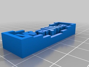 wajiha de l'apprentissage personnalisé 3d print model - Mito3D