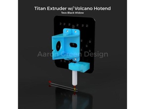 tevo black widow titan extruder volcano hotend bltouch mount assembly 3d printer parts e3d 3d print model - Mito3D