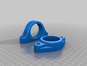 lets try two bolt bearing pillow block & flange customizer parts customized 3d print model - Mito3D