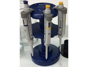 rotating pipette holder biology biochemistry laboratory stand 3d print model - Mito3D