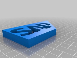 sap company logo models 3d print model - Mito3D