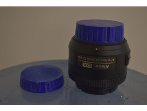 hinterer Objektivdeckel nikon f-mount dicker Körper Kamera cover Objektiv cap 3d print model - Mito3D