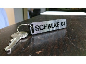 schalke 04 keychain keychains bundesliga fcschalke fcschlake04 fc schalke04 schl sselanh nger 3d print model - Mito3D