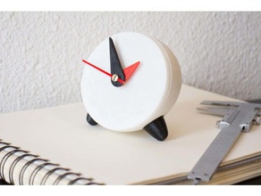 functional desktop bedside clock electronics print time 3d print model - Mito3D