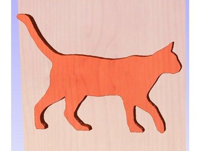 gatto telaio della porta animali cat la decorazione gato 3d print model - Mito3D
