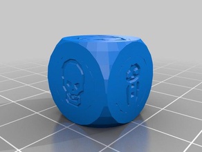 dado heroquest dice 3d print model - Mito3D