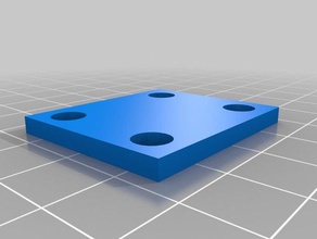 distanzplatte anet a8 3d yazıcı parçaları 3d print model - Mito3D