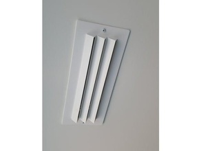 sfogo di ricambio - unica direzione parti condizionatore d'aria il soffitto coperchio riscaldamento vent la ventilazione muro 3d print model - Mito3D