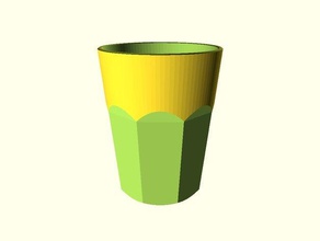 25 d ikea pokal vaso de agua cocina y comedor inkscape inkscape-3d openscad 3d print model - Mito3D