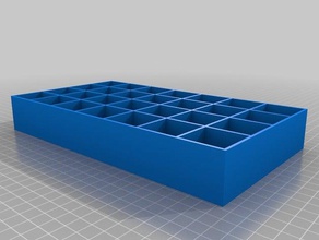 35x35x35 pill box containers customized 3d print model - Mito3D