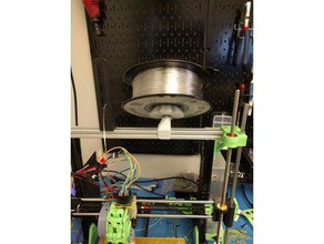 angled spool mount 2020 3d printer parts filament holder spoolholder 3d print model - Mito3D