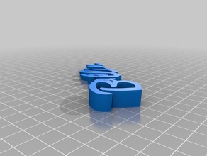 özelleştirilmiş iamburny benim v2 metin -braillin Anahtarlık 3d print model - Mito3D