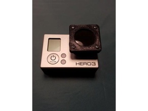 gopro eclipse de filtro la cámara gopro3 3 hero 3d print model - Mito3D
