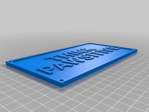 mi personalizados dos de línea ferrocarril signsthink hobby personalizado 3d print model - Mito3D