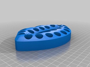 lip stick holder cutout assist removing print bed fashion 3d print model - Mito3D