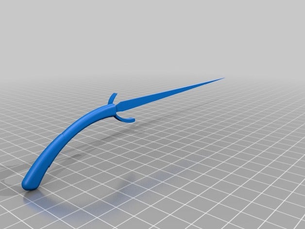 elven sword arya drottningu scans & replicas eragon fantasy weapon 3D print model - Mito3D