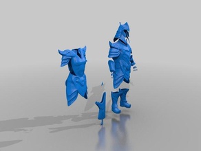 skyrims orchi maschio e femmina armatura seme La stampa 3d skyrim 3d print model - Mito3D