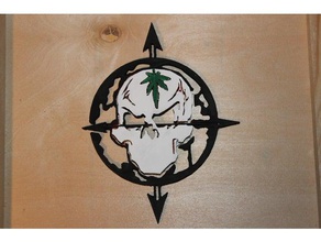 cypress hill cráneo logotipo art banda de logotipos el hip hop 3d print model - Mito3D
