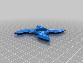 estrela ninja fidget giratório A impressão 3d 3d print model - Mito3D