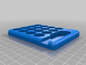 mi personalizados paramétrico istick pico de pie organización personalizado 3d print model - Mito3D