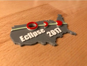 eclipse solar del visor art la energía de etiqueta el 3d print model - Mito3D