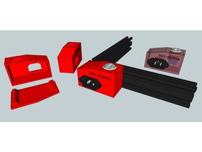 power box v-slot 3d printer accessories profile 40x20 vslot 3d print model - Mito3D