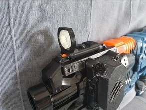 doble extrusor falso nerf holosight props 3d print model - Mito3D