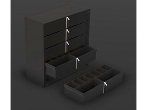 tiroir - organisateur passe-temps la boîte le titulaire 3d print model - Mito3D