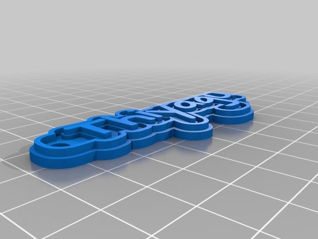 thiyagu 2 de porte-clés personnalisé 3D print model - Mito3D