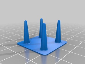 four post retraction test 3d printing tests 3d print model - Mito3D