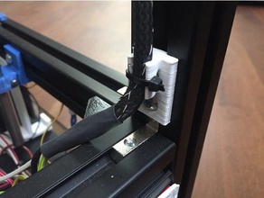 clips de cable la malla alambre 3030 extrusiones La impresión en 3d gestión cables 3d print model - Mito3D