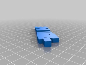 zone Schlüsselanhänger kundengebundene 3d print model - Mito3D