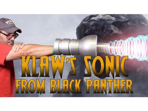 klaw sonic arme de black panther le costume panthère noire marvel comics 3d print model - Mito3D