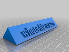 nome di placca accessori personalizzato targa nome-tag 3d print model - Mito3D