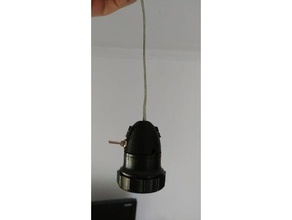 la parte superior de lámpara boquilla interruptor en tapa del agujero los hogares 3d print model - Mito3D
