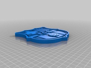 futbol club barcelona 3d printing 3d print model - Mito3D