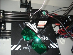 magnetic x-laser-mount 3d Drucker Zubehör laser-cutter laser-Graveur tevo tarantula 3d print model - Mito3D