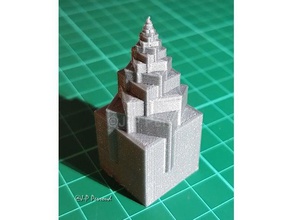 immeuble jp 000 bâtiments et structures art de la conception les mathématiques l'art structure synthé 3d print model - Mito3D