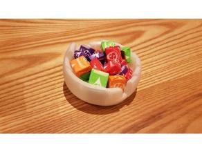 wave bowl art sweets 3d print model - Mito3D