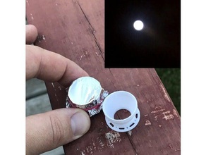 eclipse solar filtro de teléfonos física y astronomía 3d print model - Mito3D