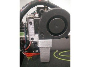 east3d gecko part cooling blower fan duct & mount 3d printer parts 3d print model - Mito3D